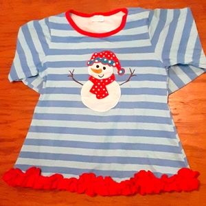 Lil girls holiday long-sleeved shirt